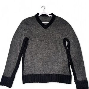 Project RUNWAY Charcoal and Black V-Neck Sweater size XXL